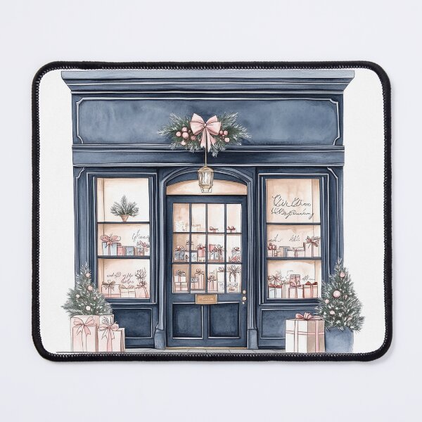 Item preview, Blue Pink Winter Christmas Storefront with gifts designed and sold by Feeling Artsy.