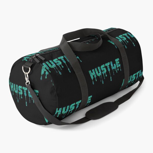 Item preview, Dripping Glitter Hustle Text – Motivational Teal Urban Design designed and sold by Dragonfly-10.