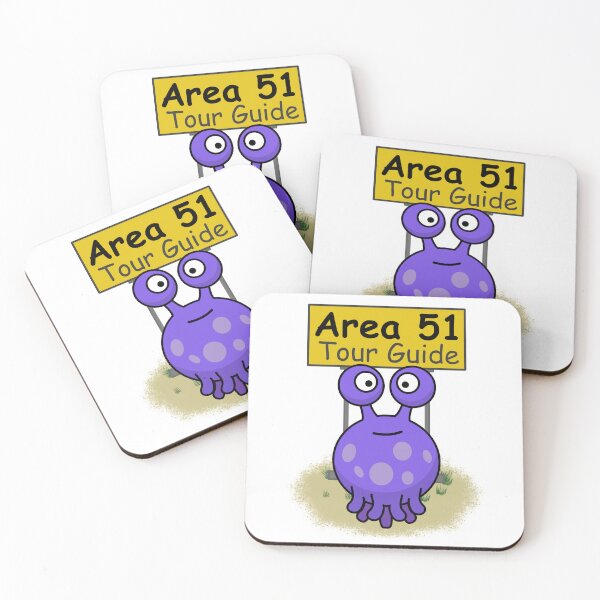 Item preview, Funny Alien Area 51 Tour Guide Design designed and sold by Mix Mood.