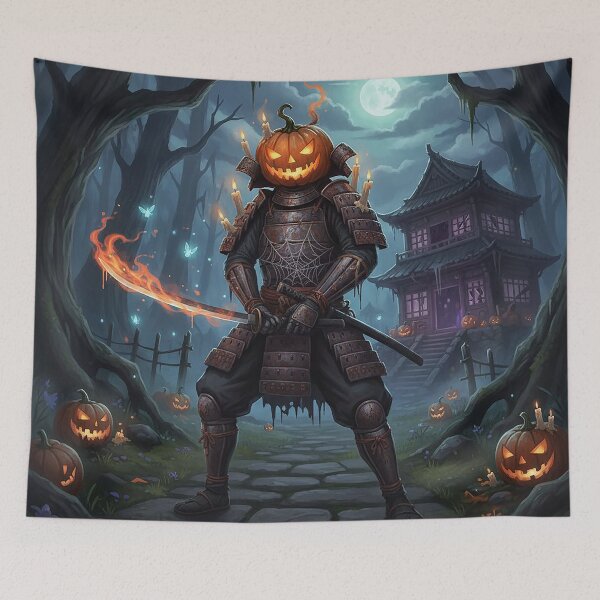 Item preview, Halloween Pumpkin Samurai designed and sold by AmetistLight.