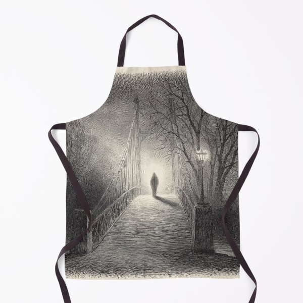 Item preview, “Mysterious Figure on the Bridge” designed and sold by AlexLineArt.