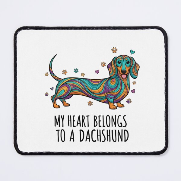 Item preview, my heart belongs to a dachshund classic t- shirt designed and sold by GeniePixel.