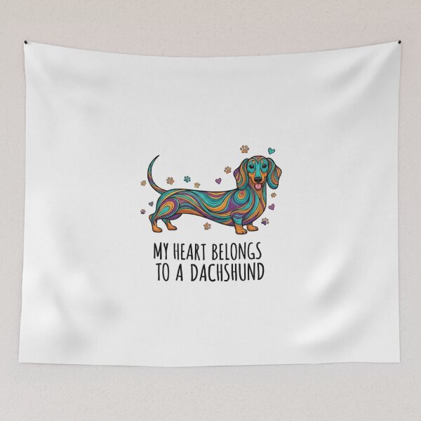 Item preview, my heart belongs to a dachshund classic t- shirt designed and sold by GeniePixel.