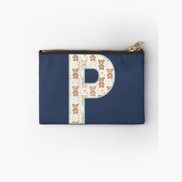 Item preview, Cute Teddy Bear Pattern Letter P Monogram designed and sold by rustyroofco.