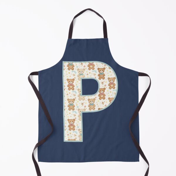 Item preview, Cute Teddy Bear Pattern Letter P Monogram designed and sold by rustyroofco.