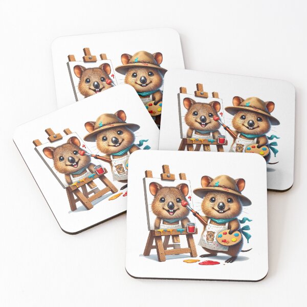 Item preview, Masterpiece in the Making – Quokka the Painter designed and sold by welovequokkas.