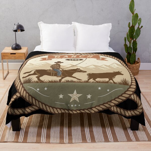 Item preview, Vintage Cutting Horse Badge – Western Cowboy Rodeo Logo Design designed and sold by VividOrganica.