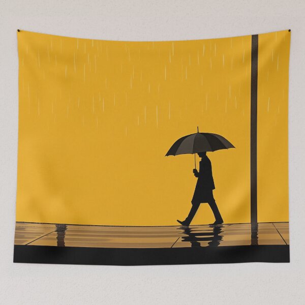 Item preview, Striking Contrast - Person with Umbrella designed and sold by anytka.