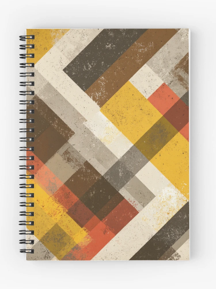 Thumbnail 1 of 3, Journal, “Retro Geometric Abstract Pattern” designed and sold by AlexLineArt.