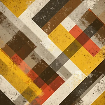 Artwork thumbnail, “Retro Geometric Abstract Pattern” by AlexLineArt