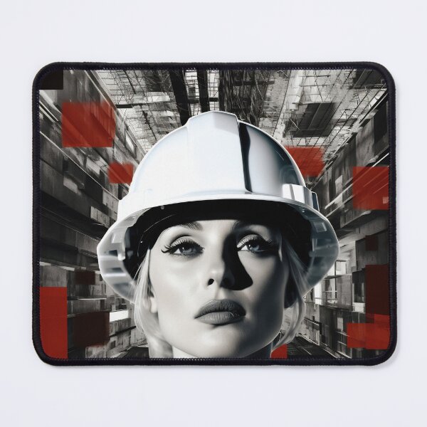 Item preview, Strong woman in construction setting designed and sold by anytka.