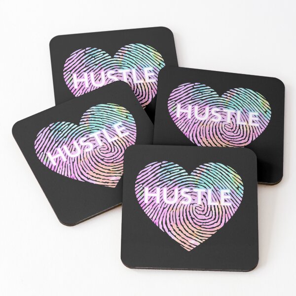 Item preview, Pastel Heart Hustle Print – Fingerprint Love for Dreamers and Doers designed and sold by Dragonfly-10.