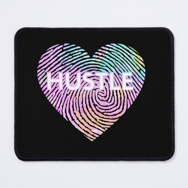 Item preview, Pastel Heart Hustle Print – Fingerprint Love for Dreamers and Doers designed and sold by Dragonfly-10.
