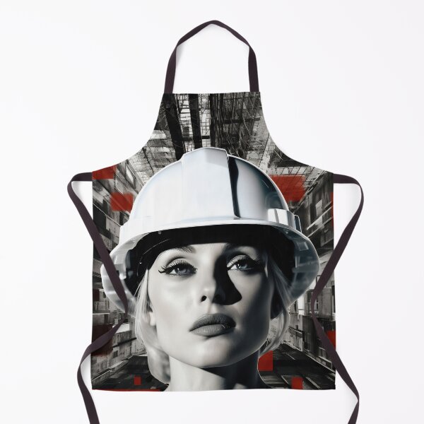 Item preview, Strong woman in construction setting designed and sold by anytka.