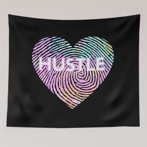 Item preview, Pastel Heart Hustle Print – Fingerprint Love for Dreamers and Doers designed and sold by Dragonfly-10.