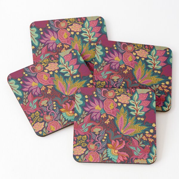 Item preview, Jewel toned boho pattern designed and sold by Gaia Marfurt.