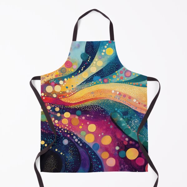 Item preview, Vibrant abstract art with swirls and dots designed and sold by anytka.