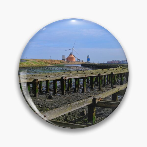 Item preview, The Old Wooden Staithes on the River Blyth  designed and sold by Violaman.