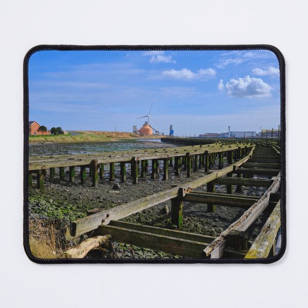 Item preview, The Old Wooden Staithes on the River Blyth designed and sold by Violaman.