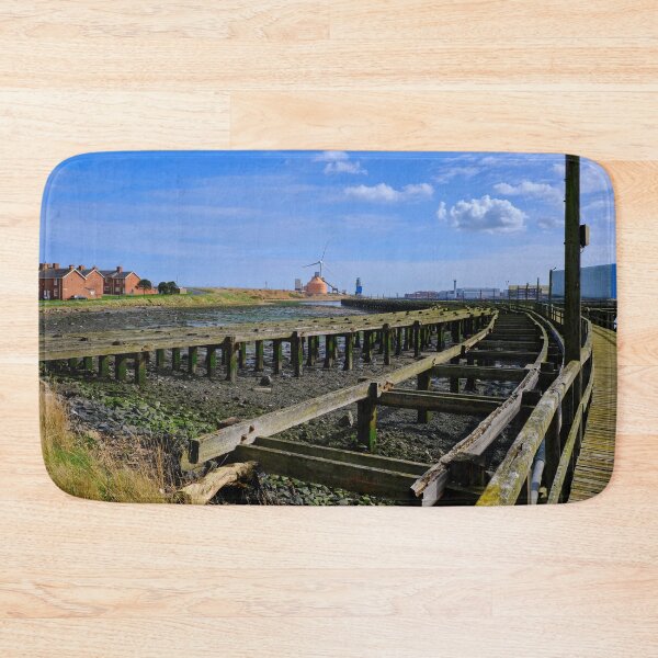 Item preview, The Old Wooden Staithes on the River Blyth  designed and sold by Violaman.