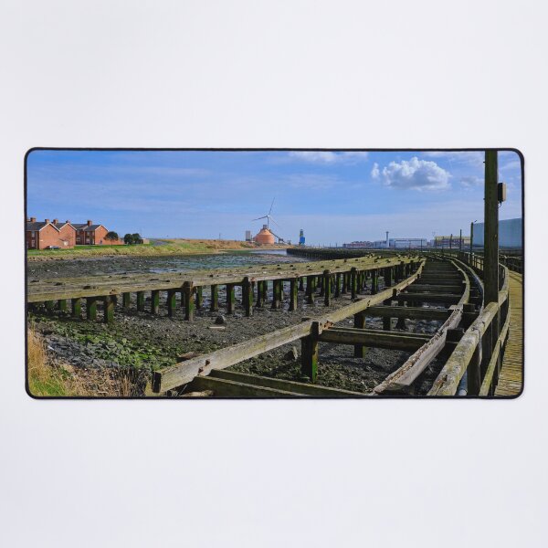 Item preview, The Old Wooden Staithes on the River Blyth  designed and sold by Violaman.