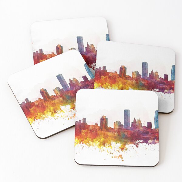 Item preview, Vibrant skyline of a modern city designed and sold by anytka.