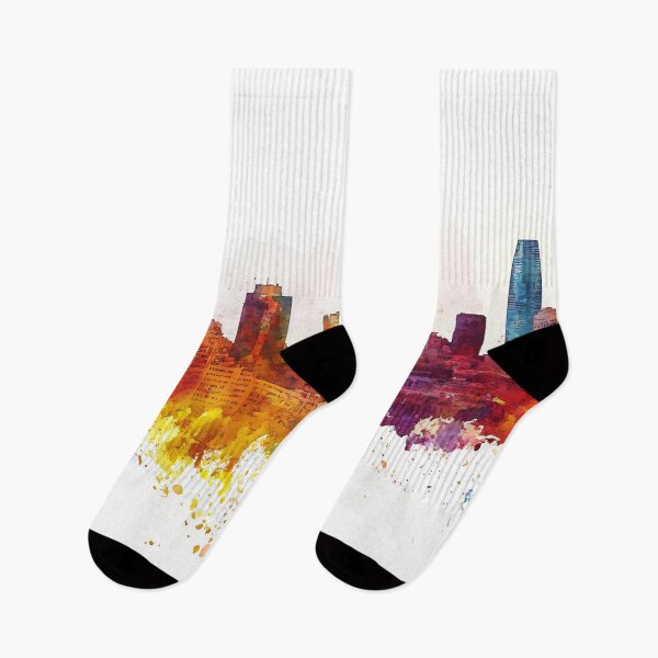 Item preview, Vibrant skyline of a modern city designed and sold by anytka.