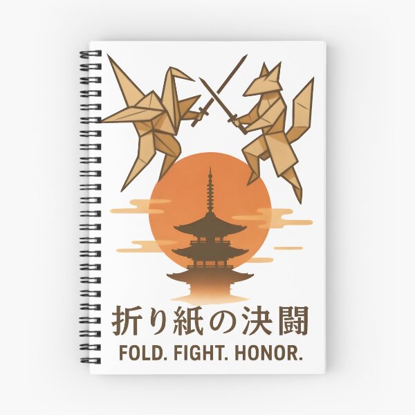 Item preview, Fold Fight Honor - Origami Samurai Warriors Japanese Paper Art designed and sold by Alchemy Ink.