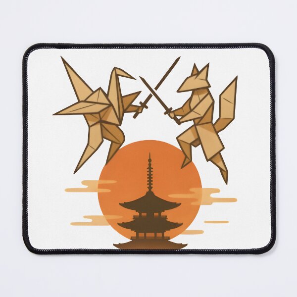Item preview, Fold Fight Honor - Origami Samurai Warriors Japanese Paper Art designed and sold by Alchemy Ink.