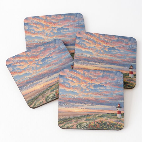 Item preview, Lighthouse on the North Sea beach designed and sold by sid1802.