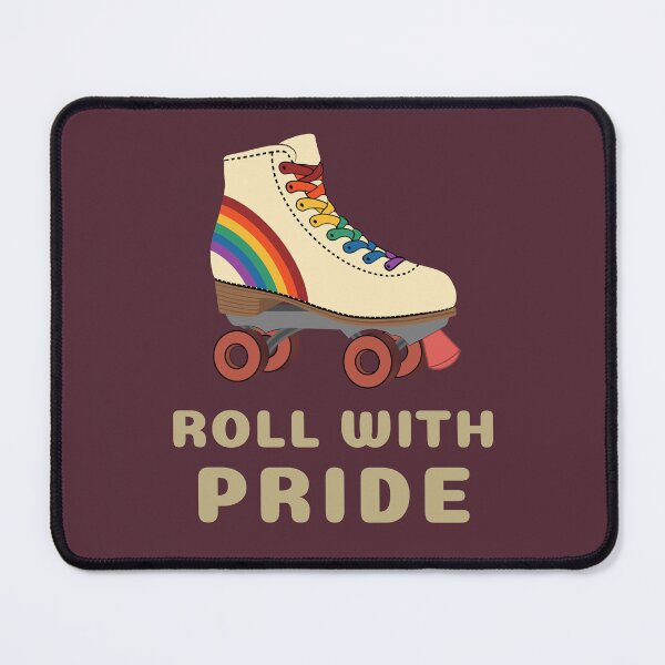 Item preview, Roll With Pride Retro Rainbow Roller Skates designed and sold by asel1968.