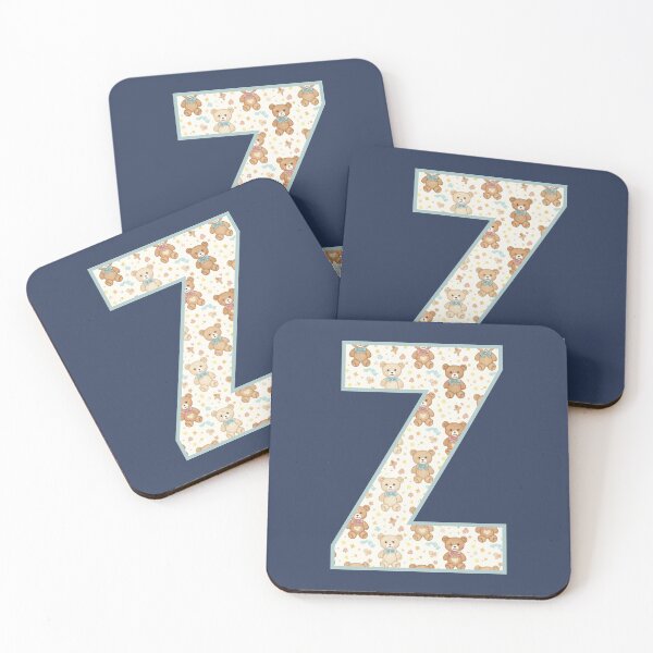 Item preview, Cute Teddy Bear Pattern Letter Z Monogram designed and sold by rustyroofco.