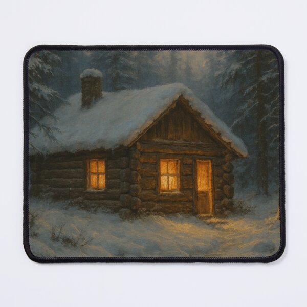 Item preview, Cozy Snowy Cabin designed and sold by MakersMinds.