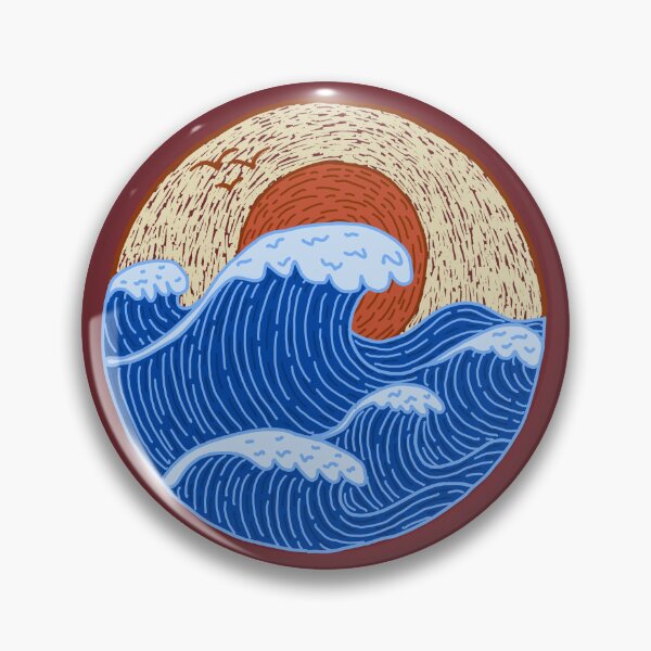 Item preview, Big Ocean waves  designed and sold by ArtNoveltee.