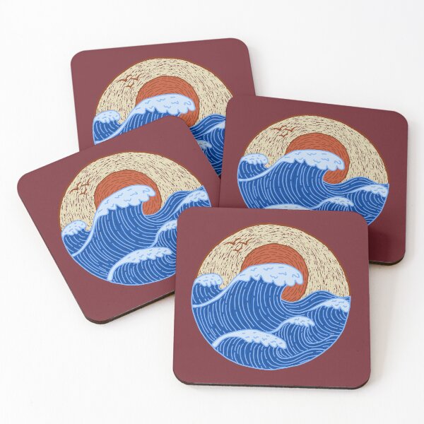 Item preview, Big Ocean waves  designed and sold by ArtNoveltee.