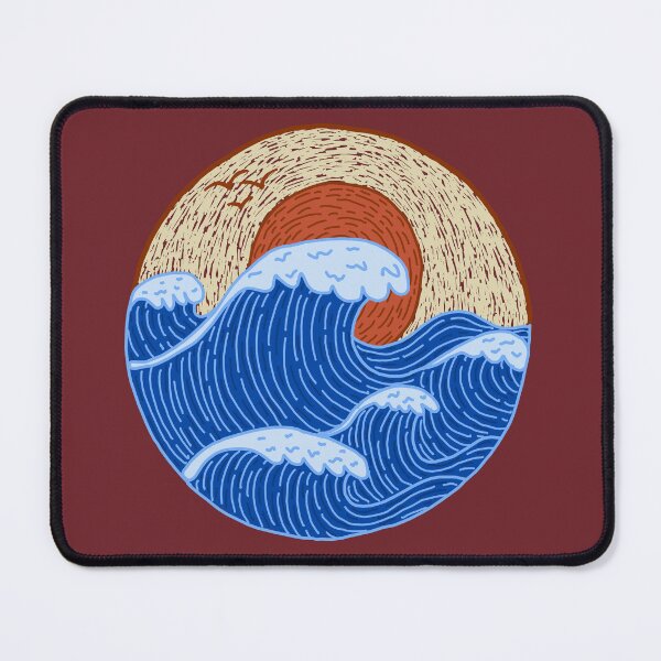 Item preview, Big Ocean waves designed and sold by ArtNoveltee.