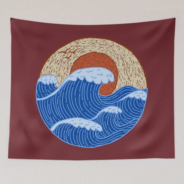 Item preview, Big Ocean waves  designed and sold by ArtNoveltee.