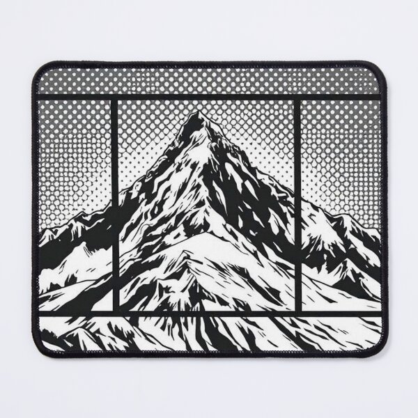 Item preview, Stippled Mountain Landscape Split View designed and sold by Benito Del Ray.