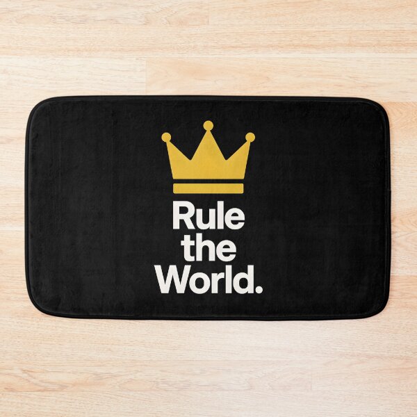 Item preview, "Rule the World" Minimalist Crown Motivational Design designed and sold by DarylWelsh2024.