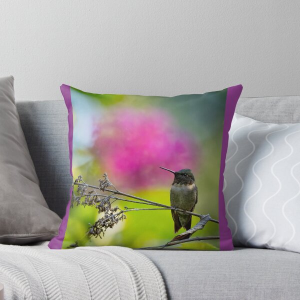Item preview, Ruby-throated Hummingbird Perched designed and sold by Shannon Emmel .