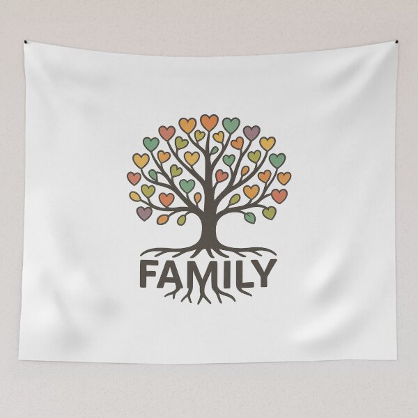 Item preview, Family Tree with Heart Leaves Love Roots designed and sold by Design Express.