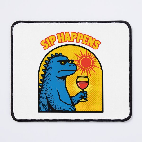 Item preview, Sip Happens Funny Monster Pop Art designed and sold by NatureStyle555.