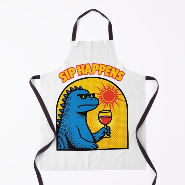 Item preview, Sip Happens Funny Monster Pop Art designed and sold by NatureStyle555.