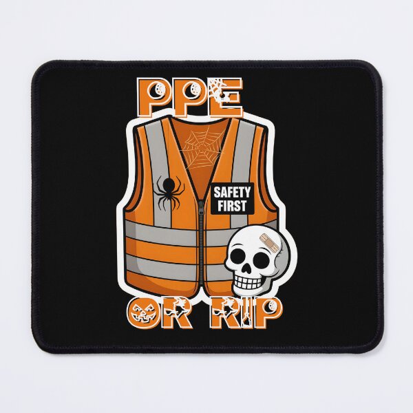 Item preview, PPE or RIP - Safety First Halloween Design designed and sold by PeteLawliiet.