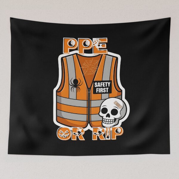 Item preview, PPE or RIP - Safety First Halloween Design designed and sold by PeteLawliiet.