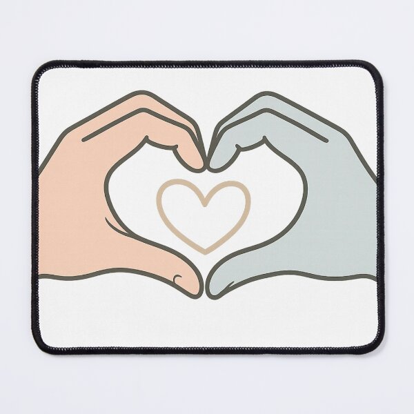 Item preview, Minimalist Hands Heart Couple Goals Line Art designed and sold by Design Express.