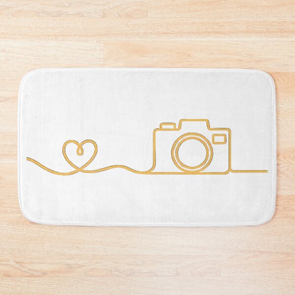 Item preview, Love to Shoot Minimalist Camera Heart designed and sold by PrintAtelier.