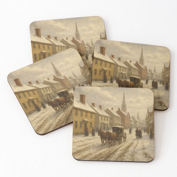 Item preview, Cozy Colonial Town designed and sold by MakersMinds.