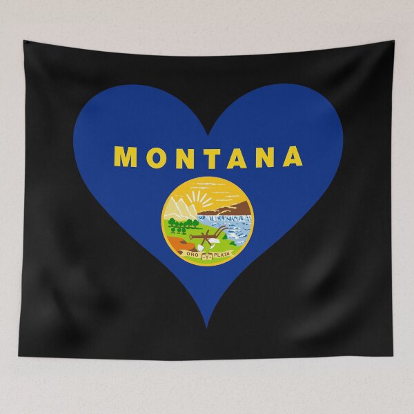 Item preview, Montana Heart Flag designed and sold by NTGUILTY.