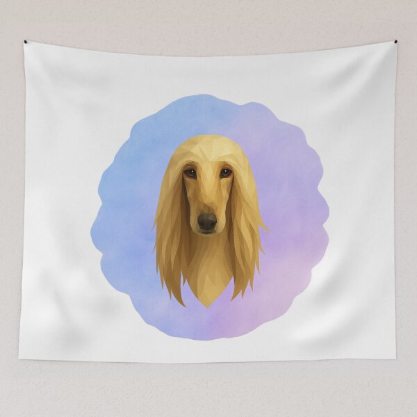 Item preview, Regal Afghan Hound in Pastel Sky designed and sold by GeoWild Designs.